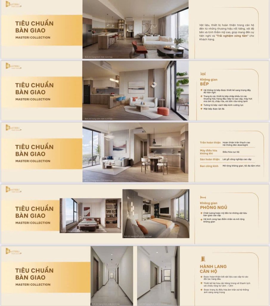 Lumiere Prime Peak 19 Tiêu chuẩn bàn giao tại phân khu Southern Square
